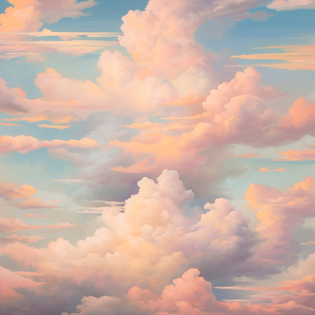 Céu com nuvens — design completo
