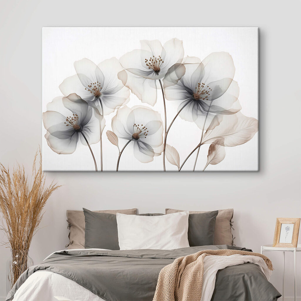 Pétalas cinzentas com nervuras — interior 2