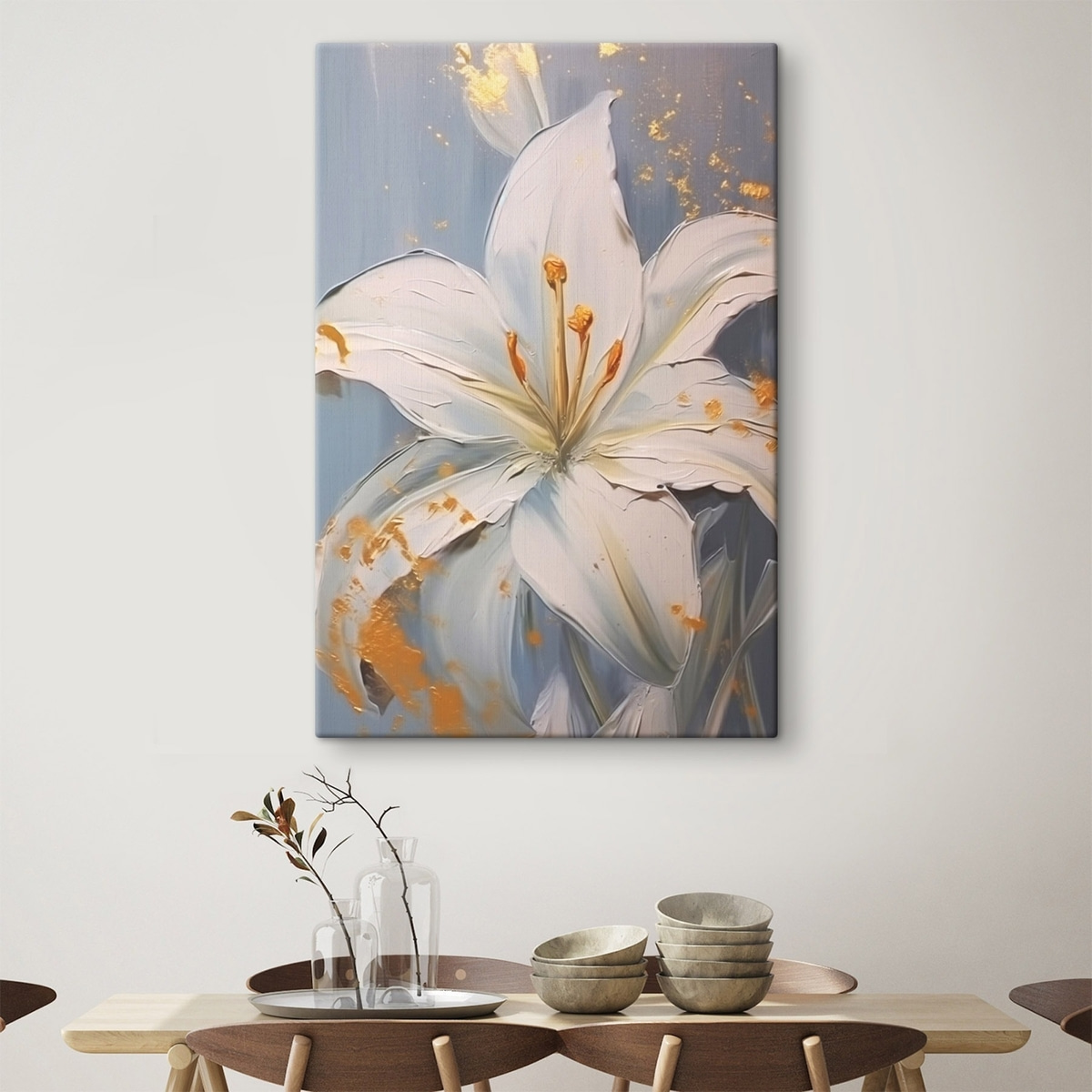 Lírio com acentos amarelos — interior 1