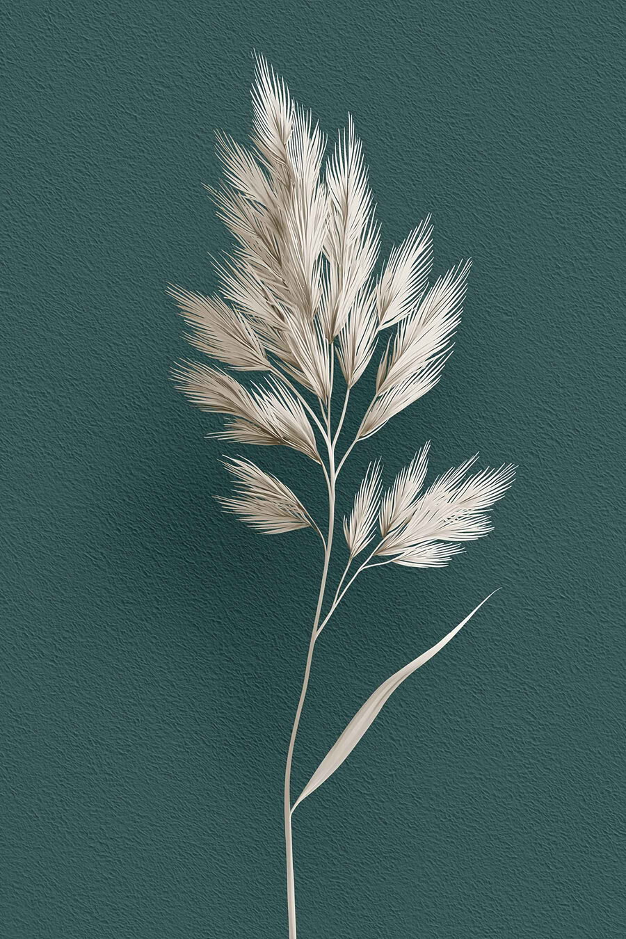 Pluma pálida em petróleo — design completo