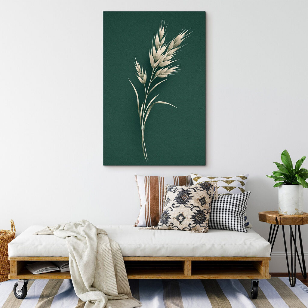 Ervas pálidas em verde-escuro — interior 2