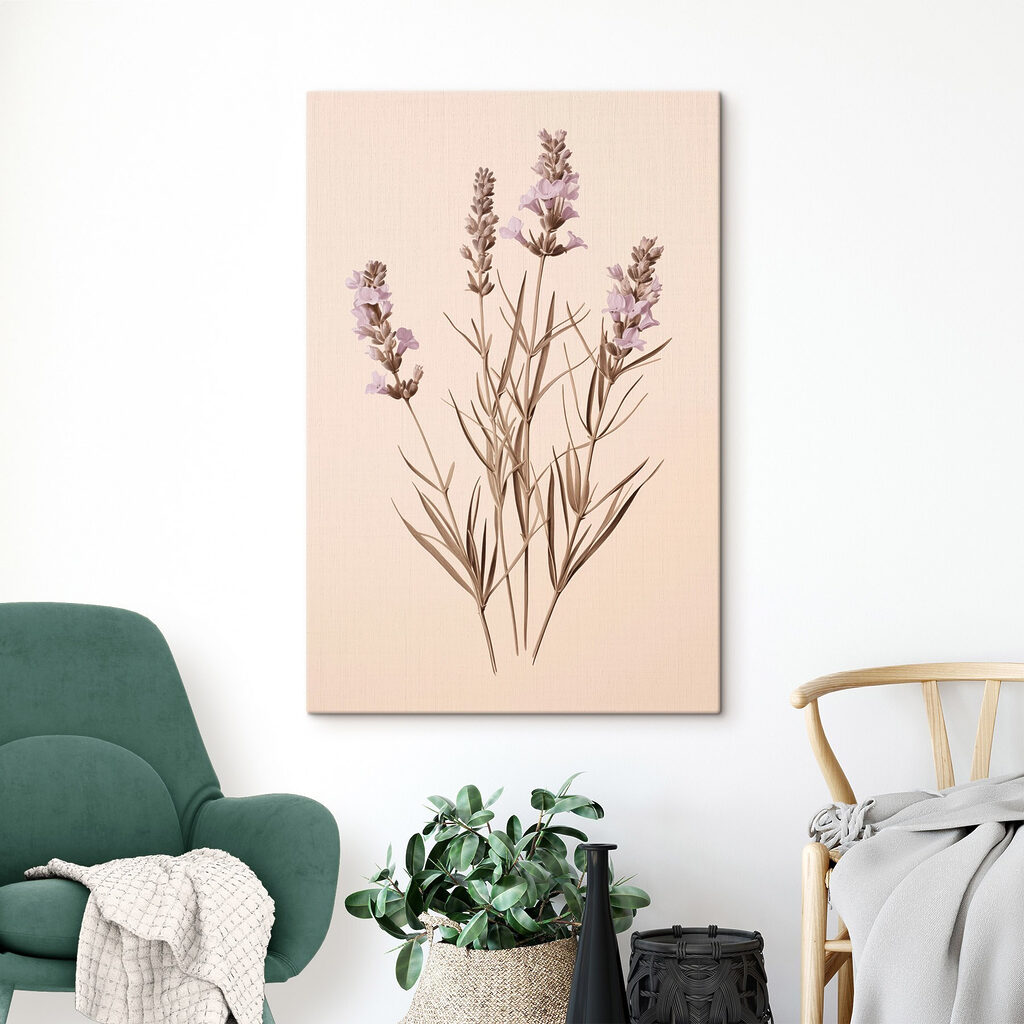 Lavanda sobre pêssego suave — interior 1