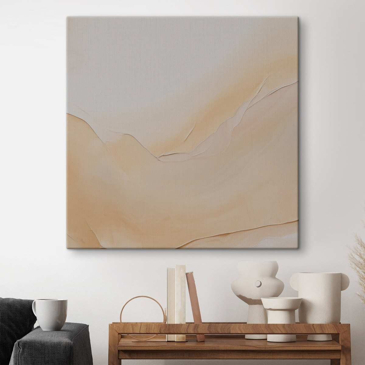 Arte fluida em pastel — interior 1