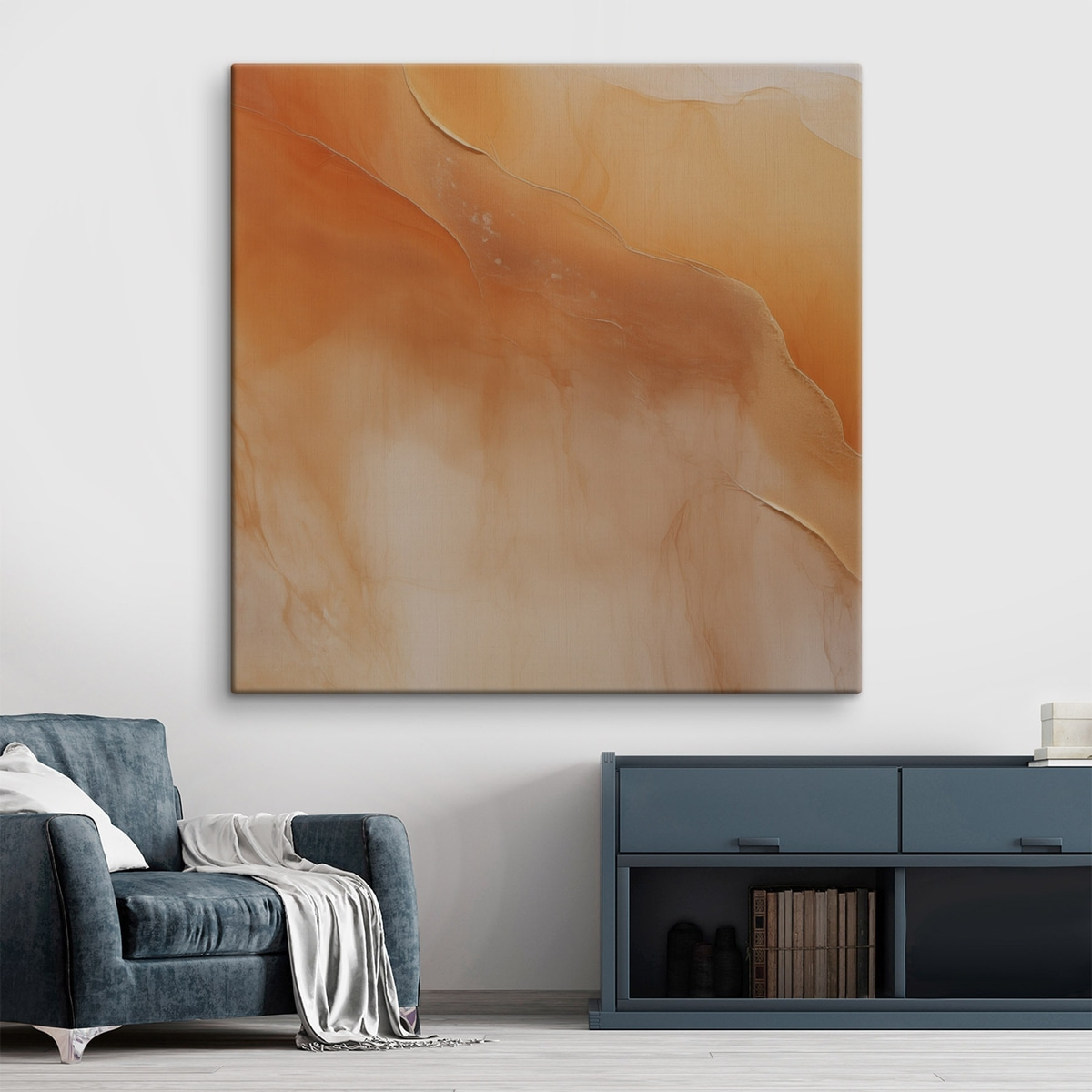 Movimento abstrato em aguarela — interior 2