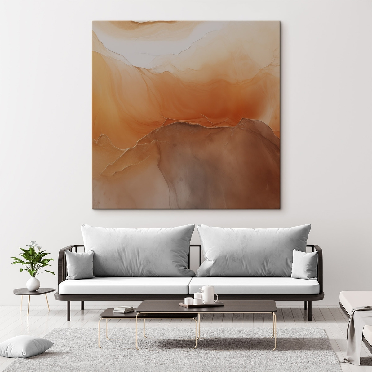 Abstrato neutro em areia — interior 2