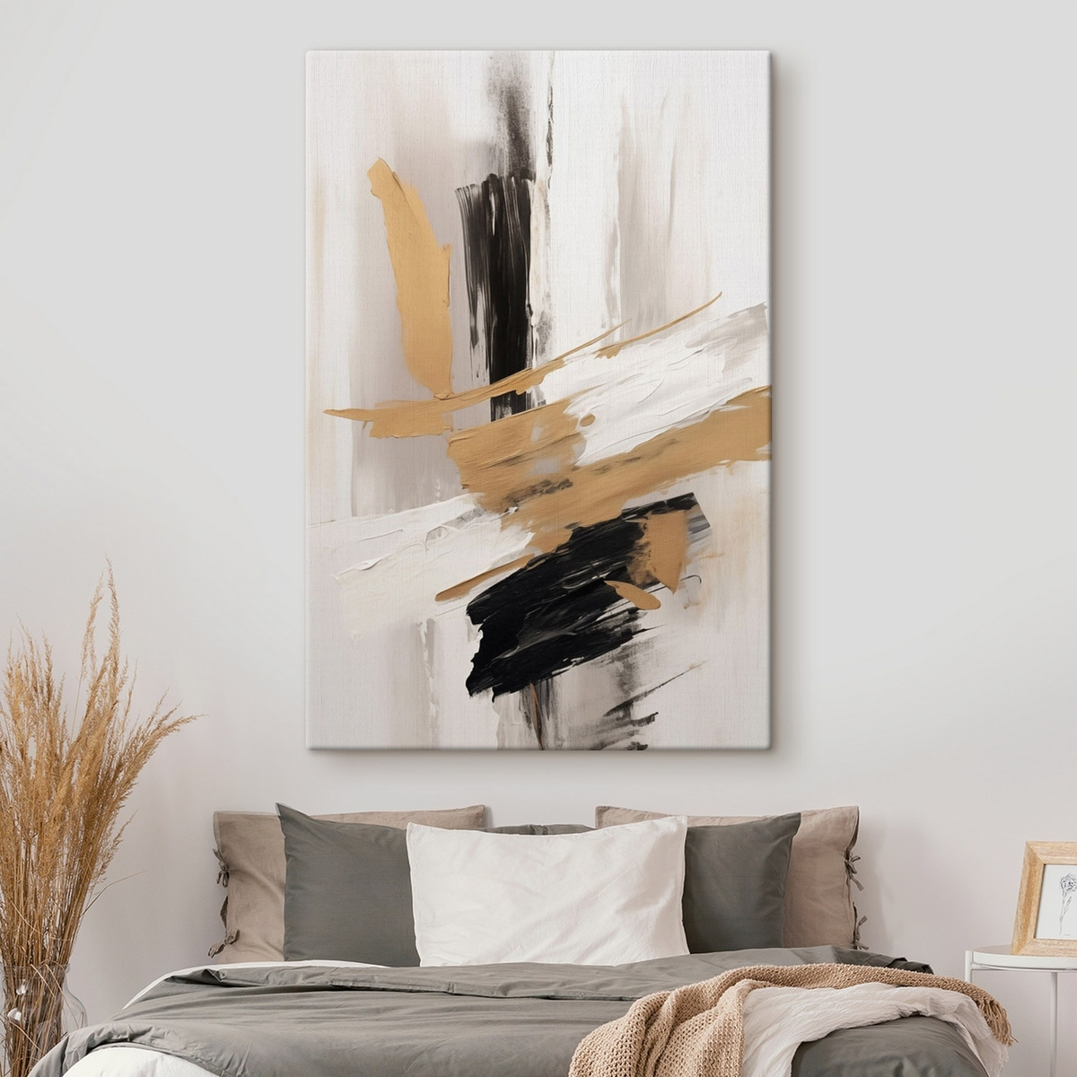 Abstração moderna com pinceladas — interior 1