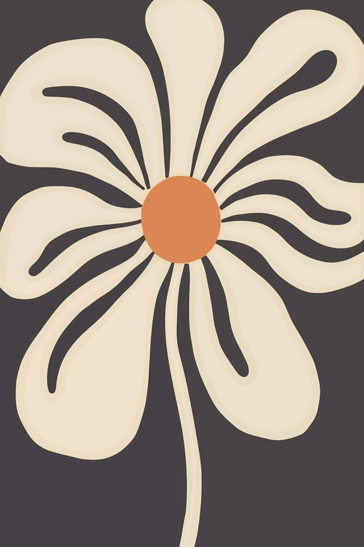 Flor estilizada — design completo