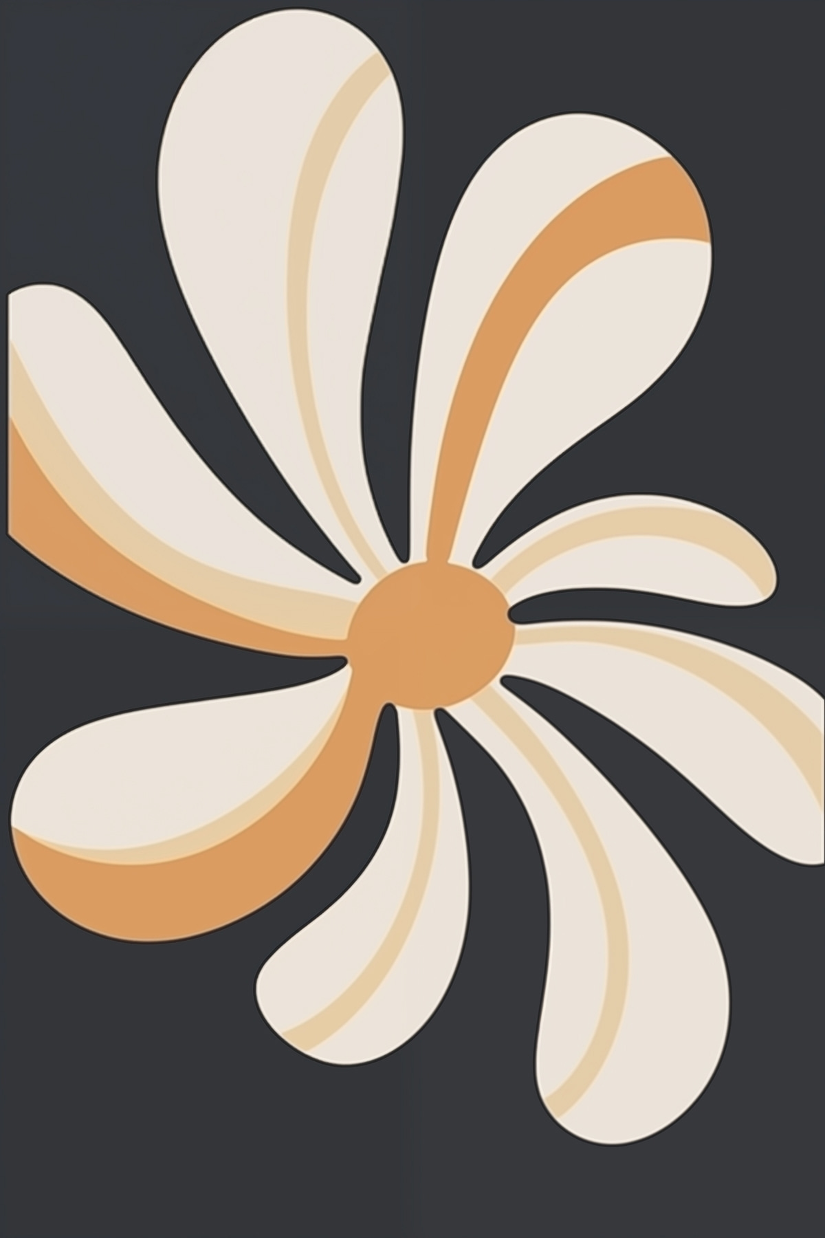 Flor estilizada — design completo