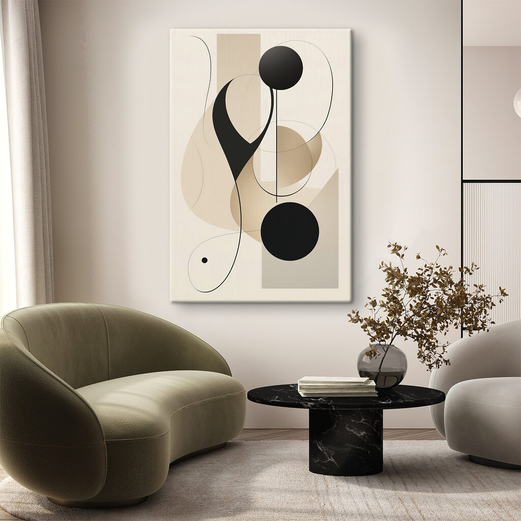 Círculos pretos com arcos — interior 2