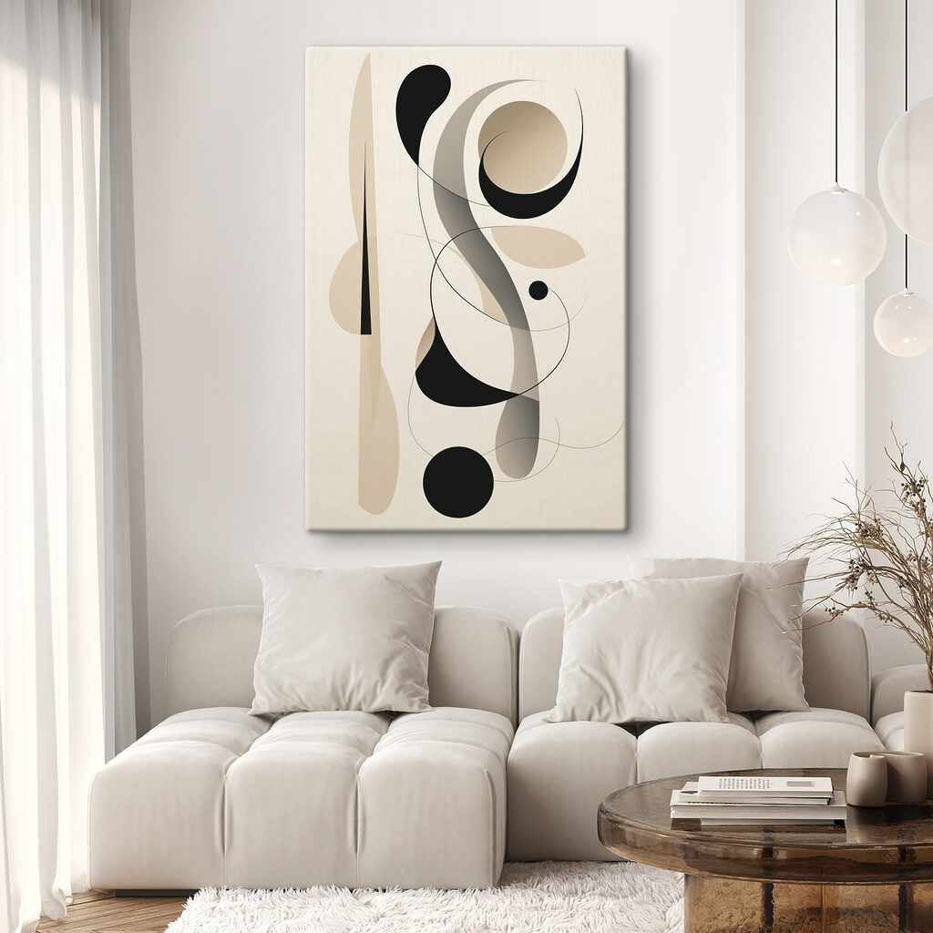 Gotas pretas entre linhas — interior 2
