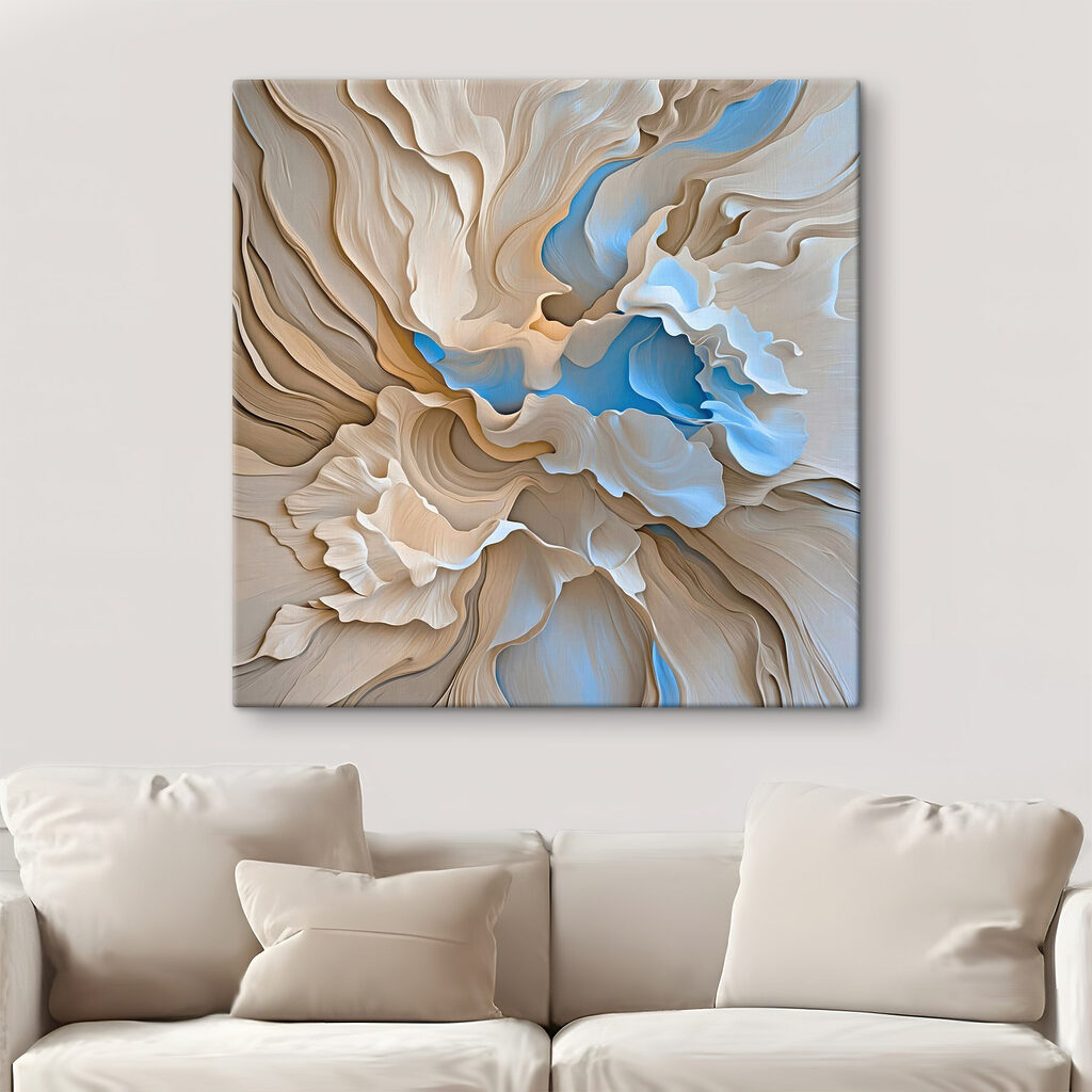 Dobra azul-gelo na areia — interior 1