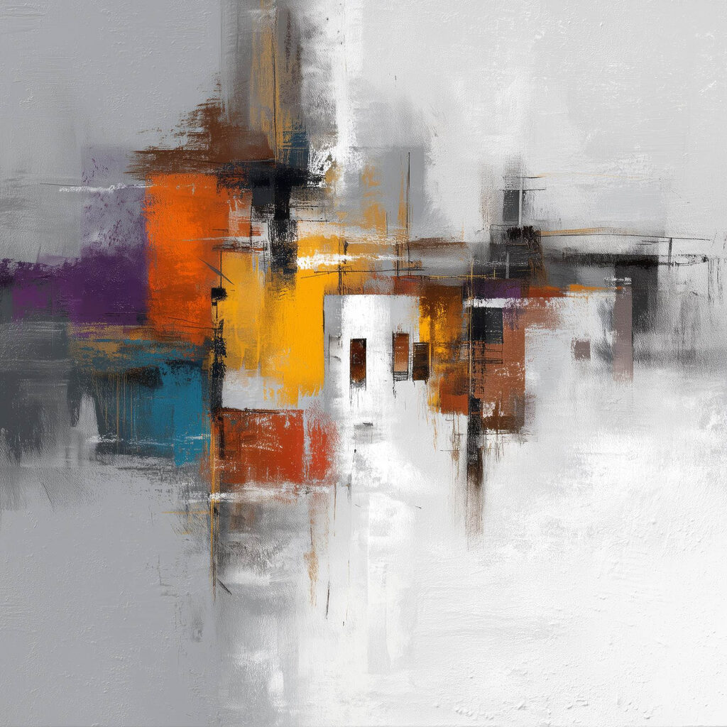 Blocos urbanos em laranja — design completo