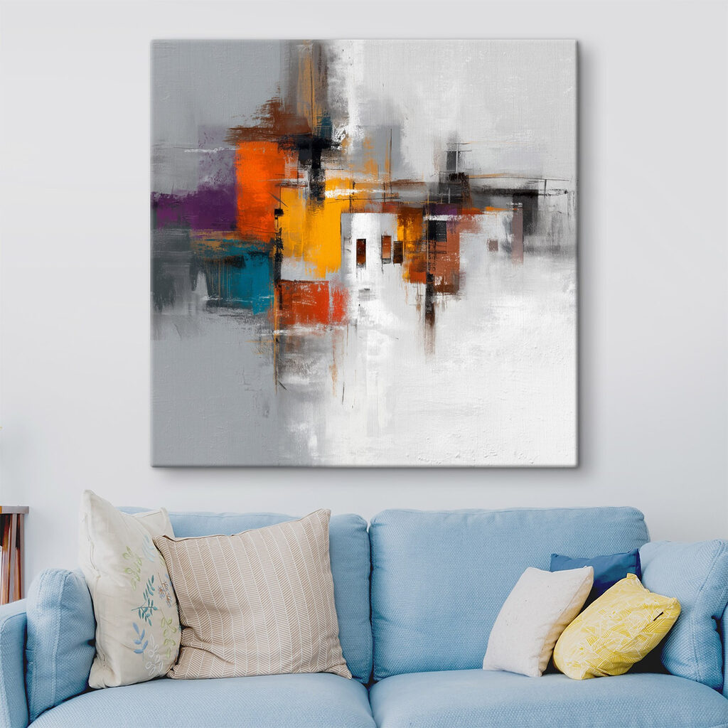 Blocos urbanos em laranja — interior 2