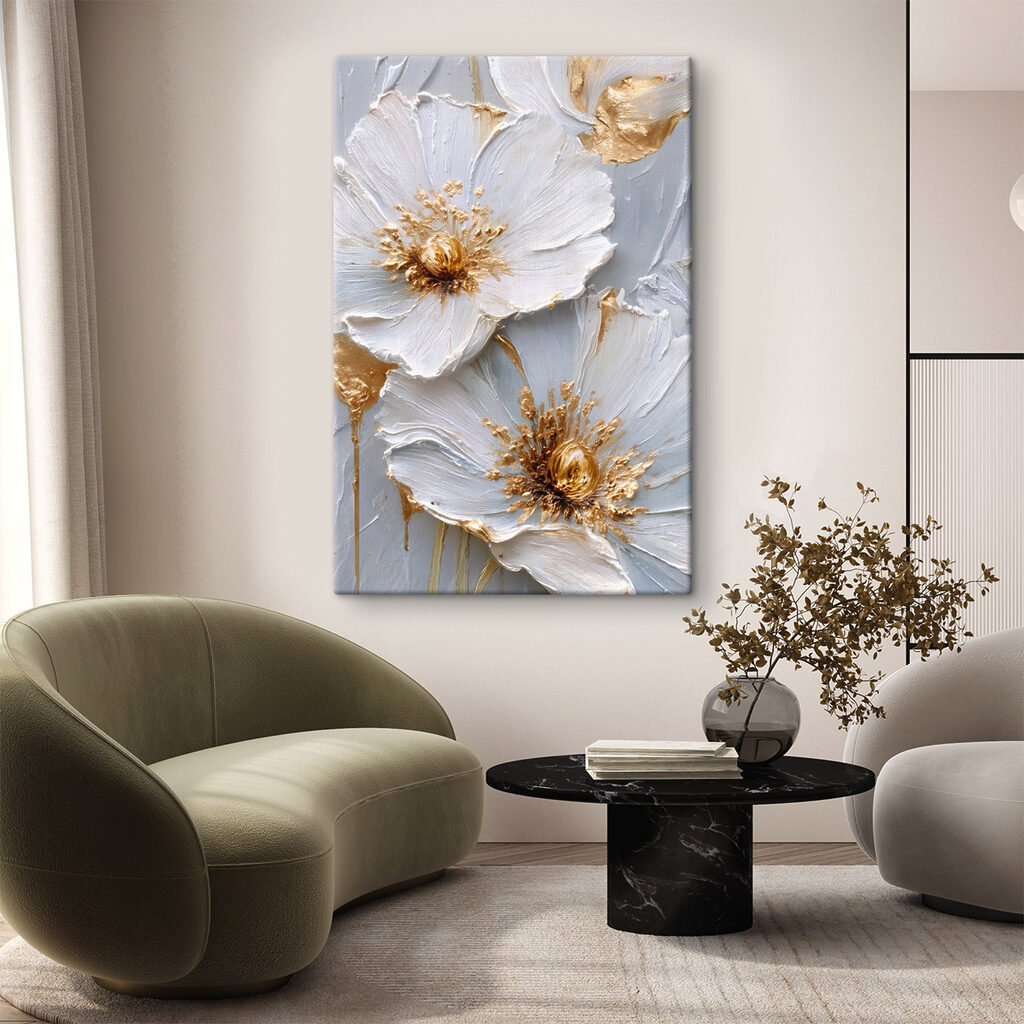 Flores de centro dourado — interior 2