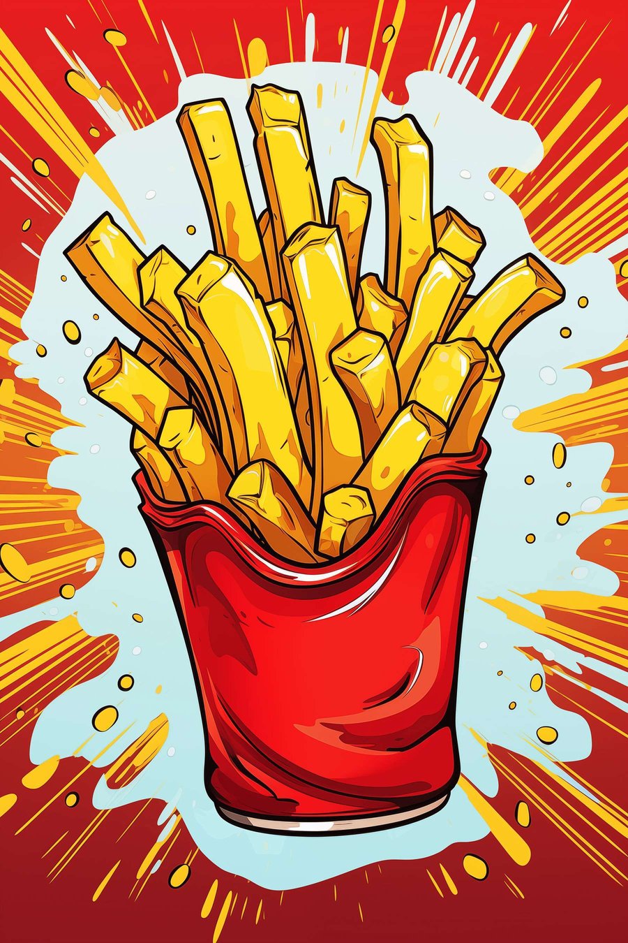 Batatas fritas — design completo