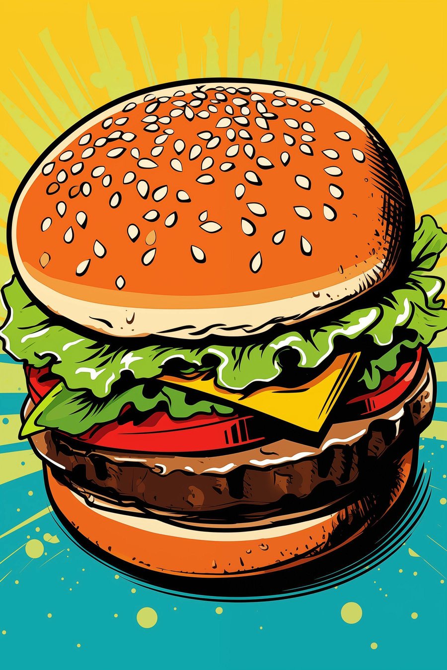 Hambúrguer — design completo