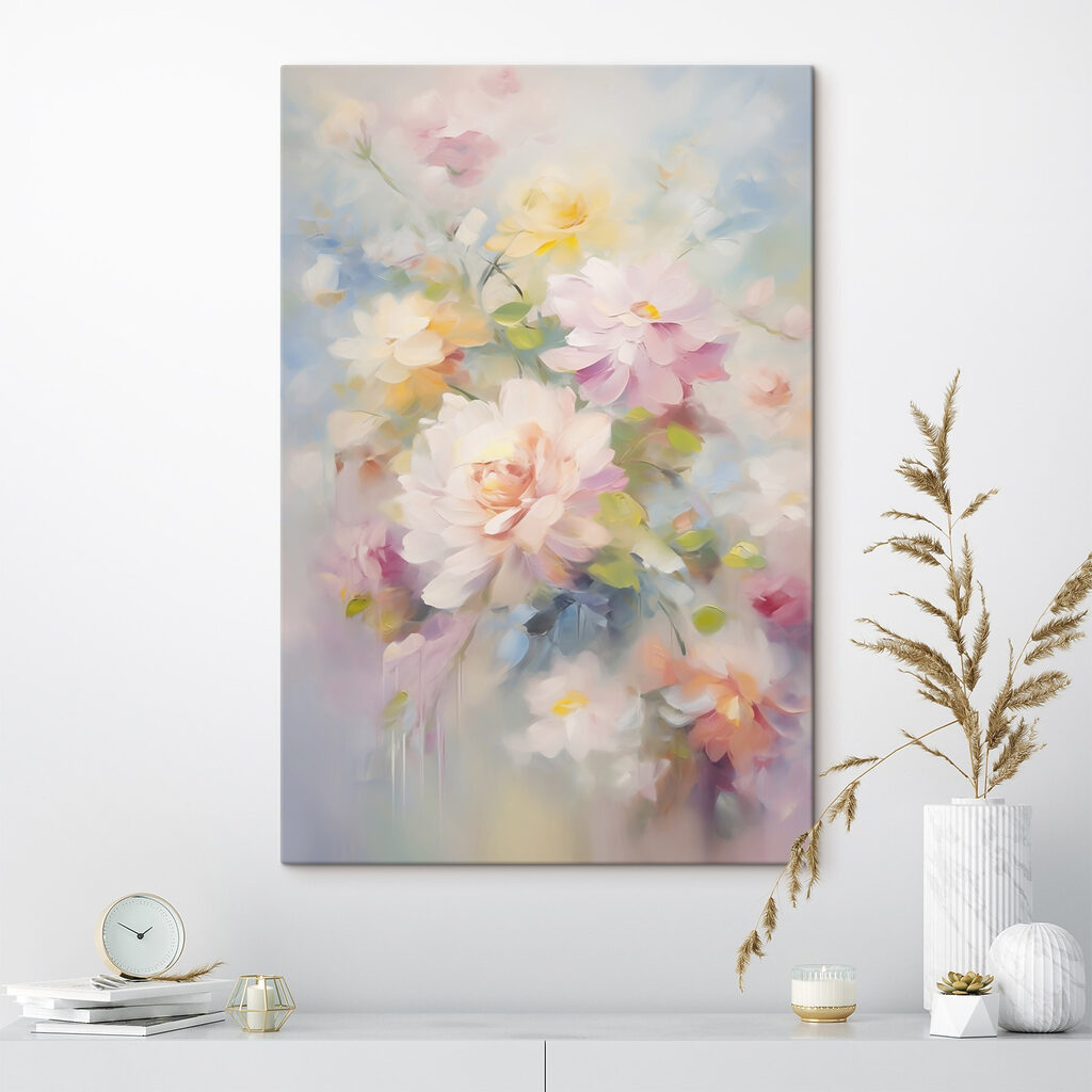 Ramo pastel em aguarela — interior 2