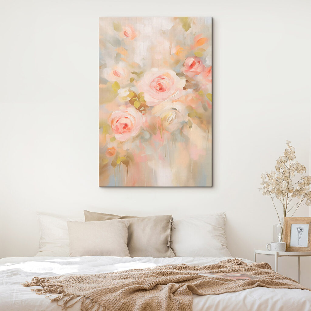 Rosas pêssego em névoa — interior 2