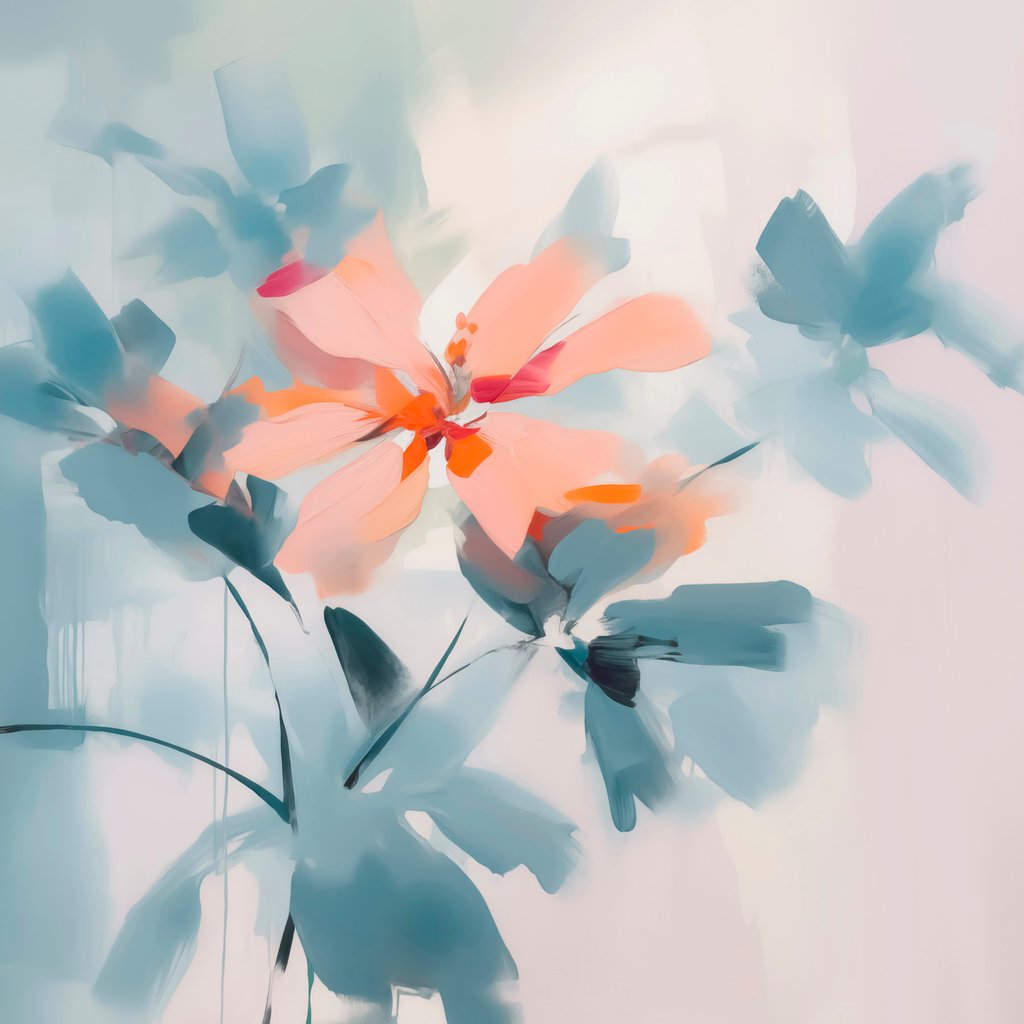 Flores abstratas — design completo