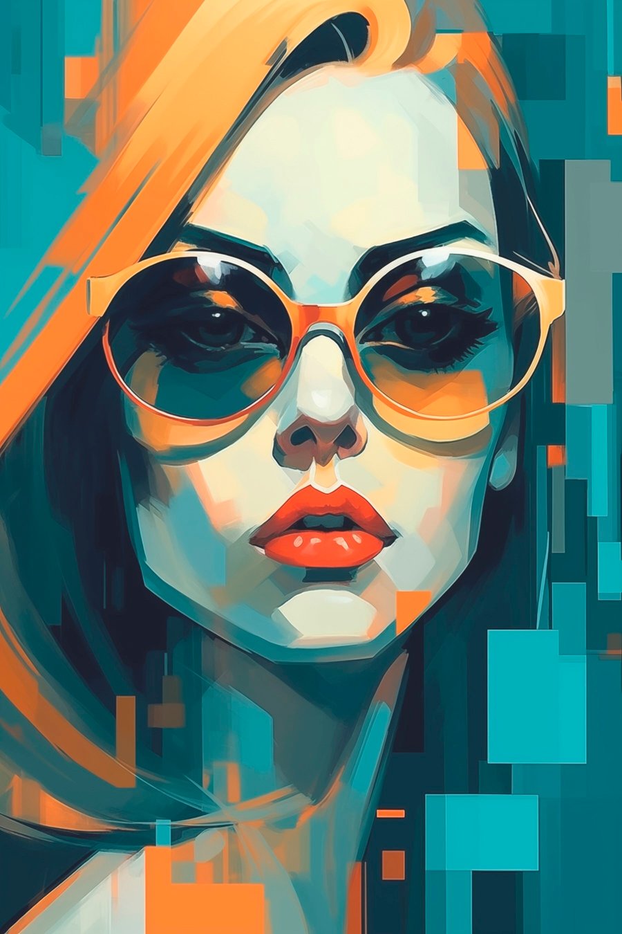 Óculos pop art — design completo