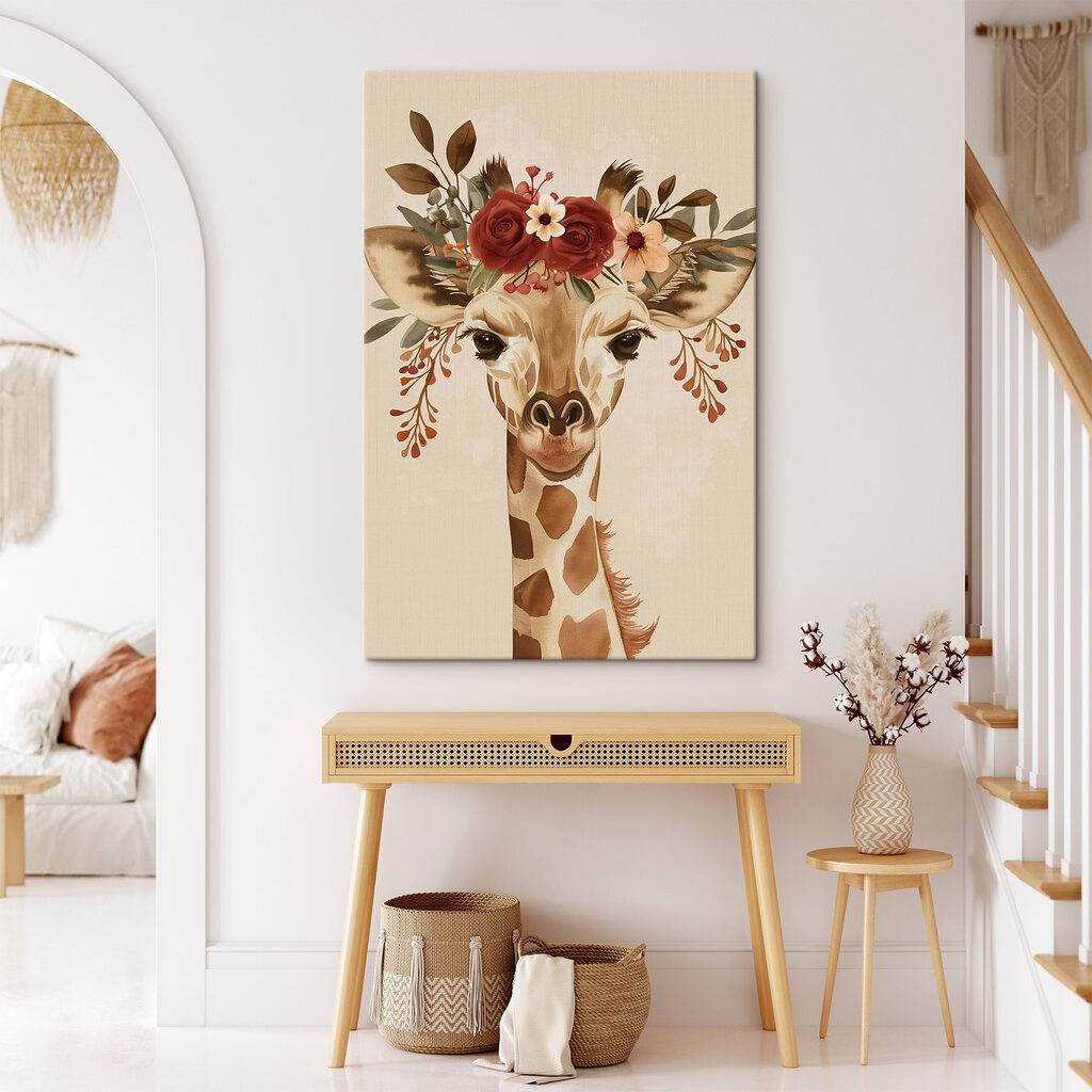 Girafa com grinalda — interior 2