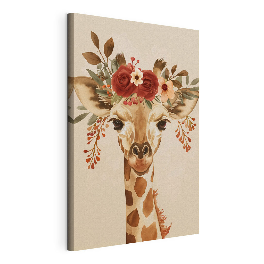 Girafa com grinalda — vista do produto