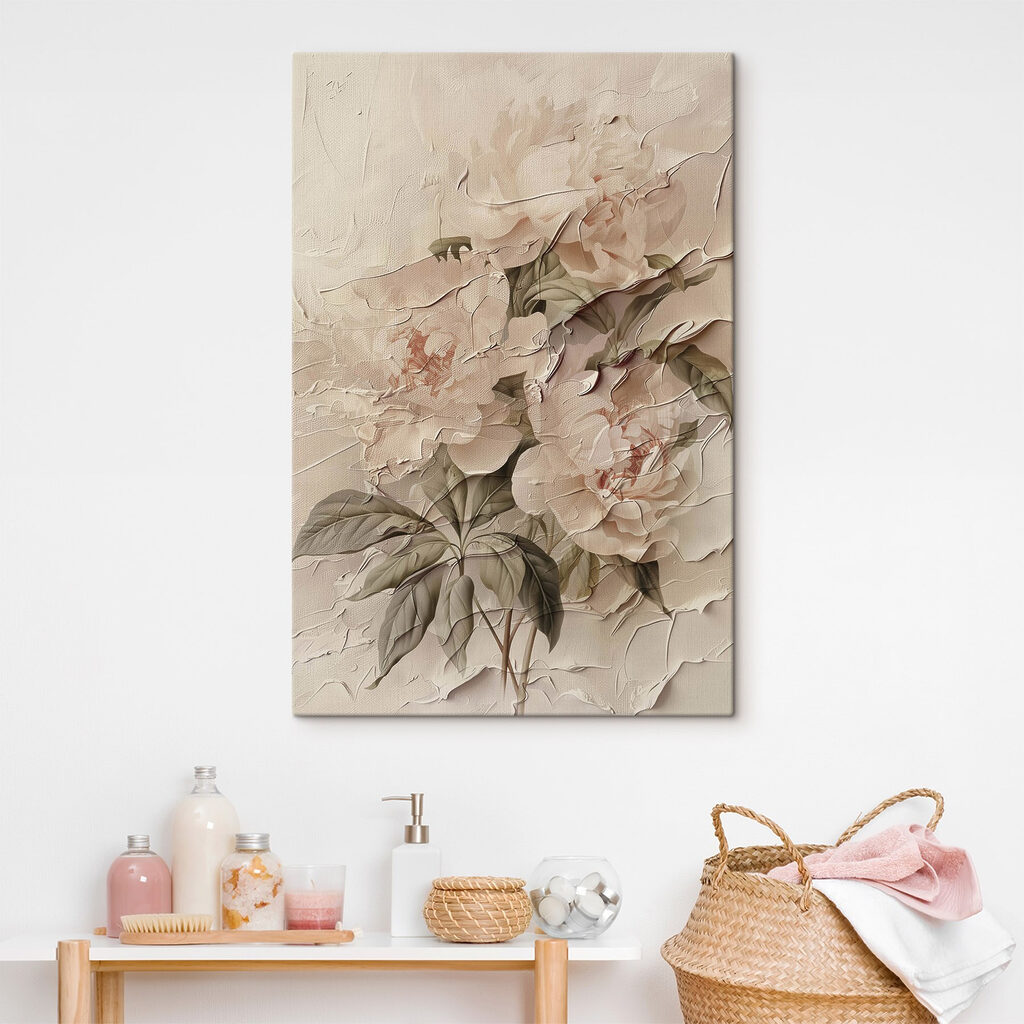 Flores pálidas entre folhas — interior 2