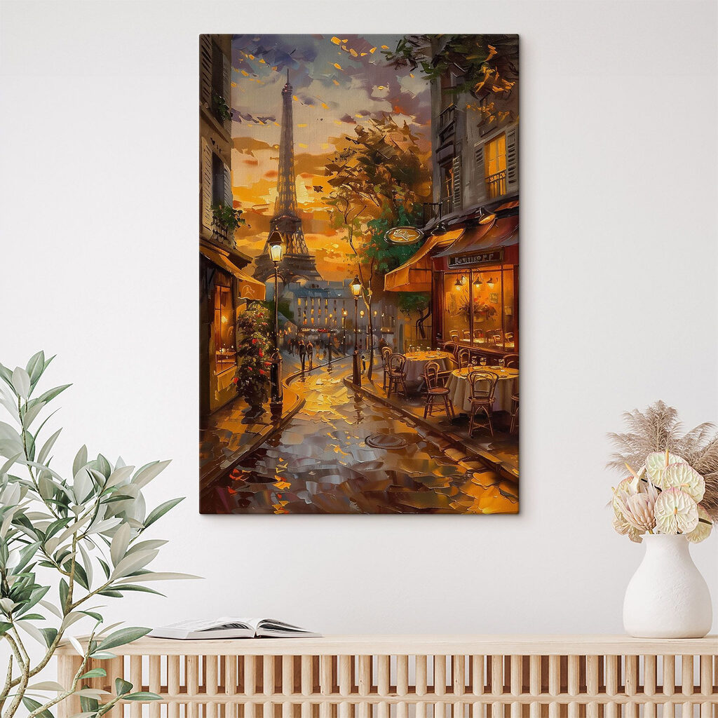Rua parisiense ao entardecer — interior 2