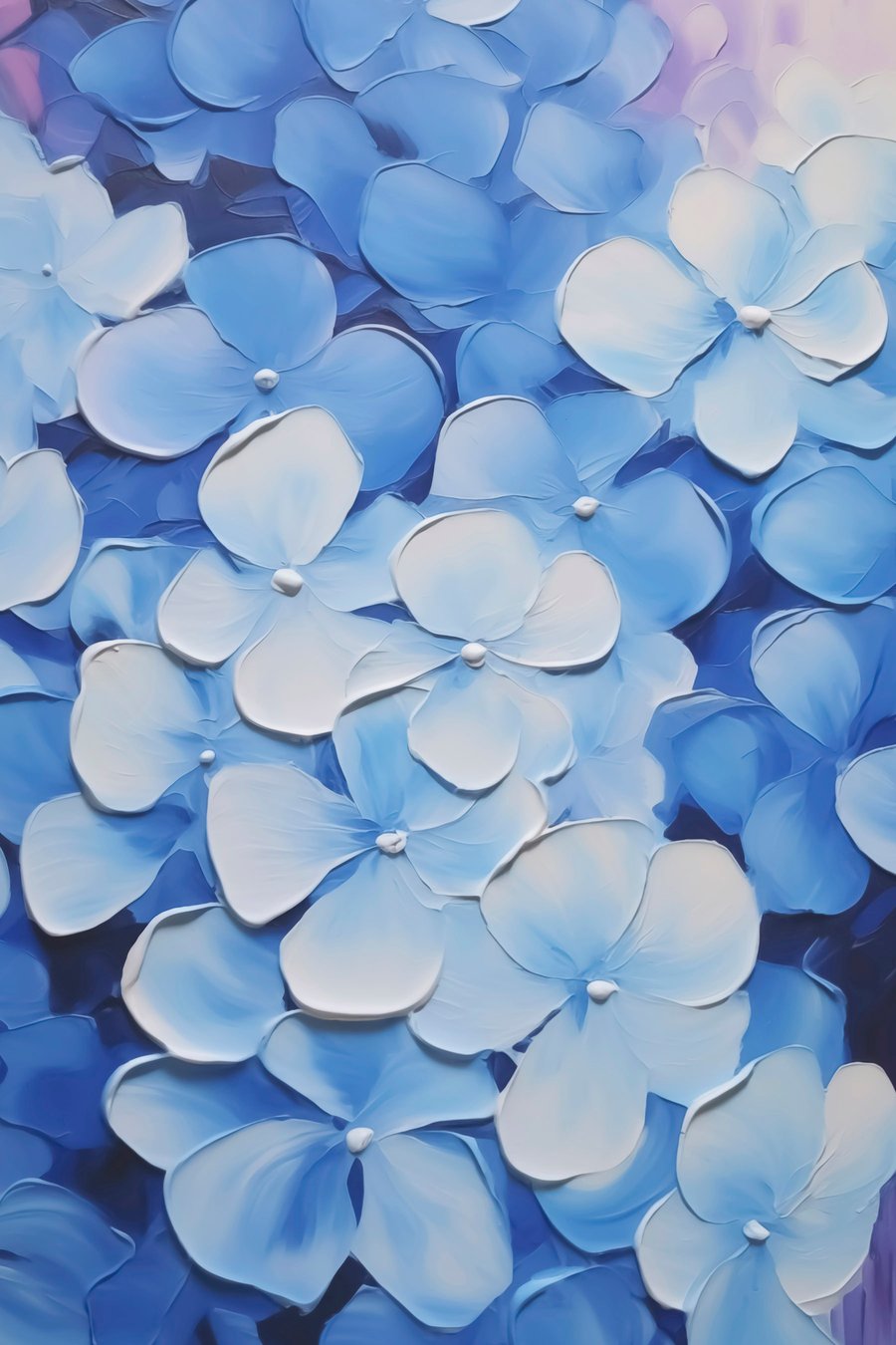 Hortênsia em pintura — design completo