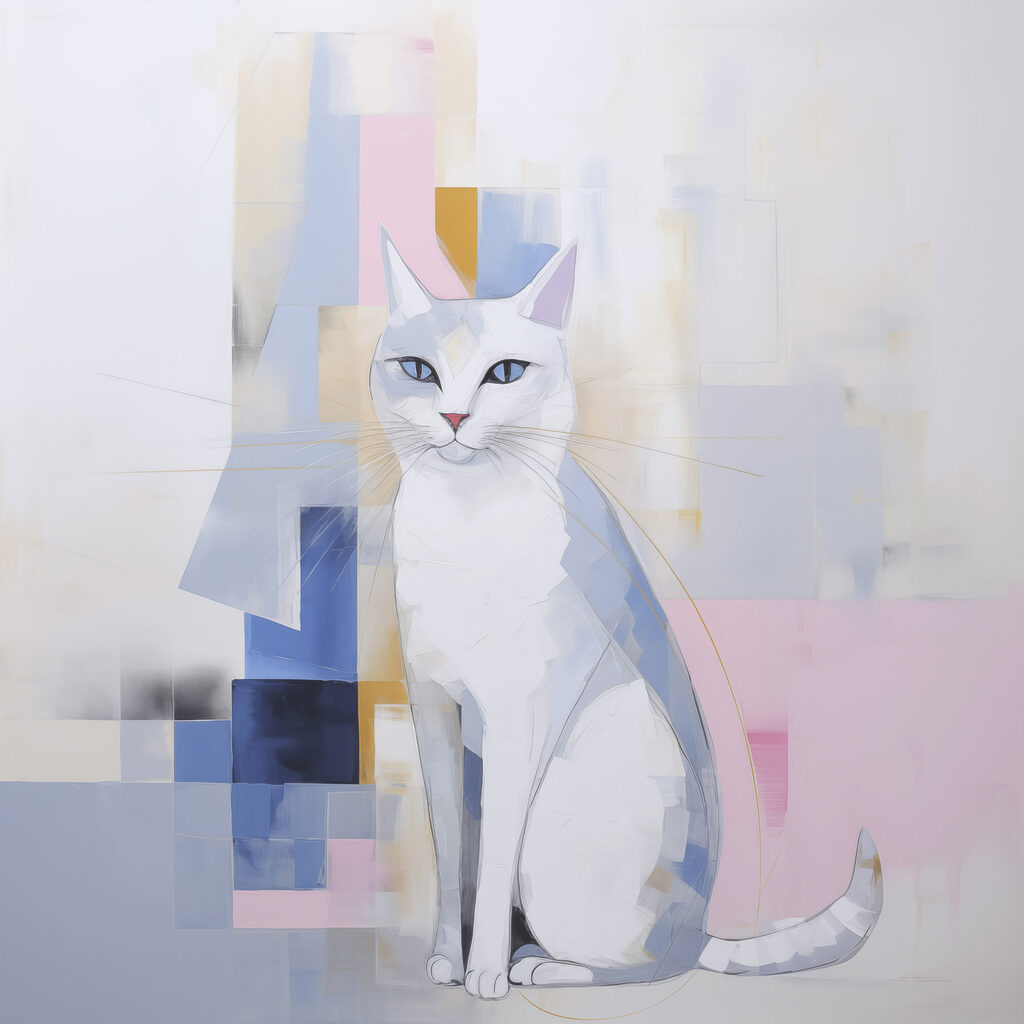 Silhueta de gato sentado — design completo