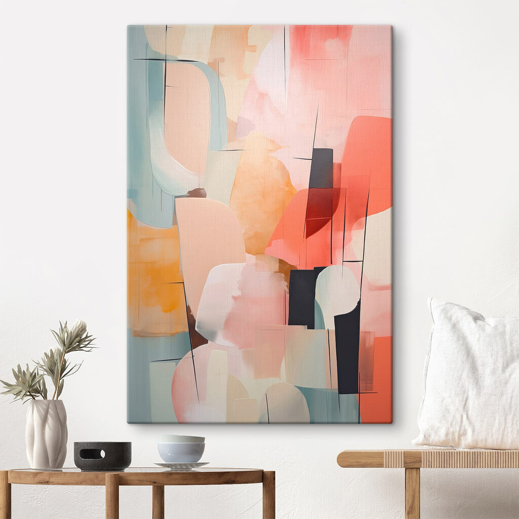 Formas coral e curvas — interior 1