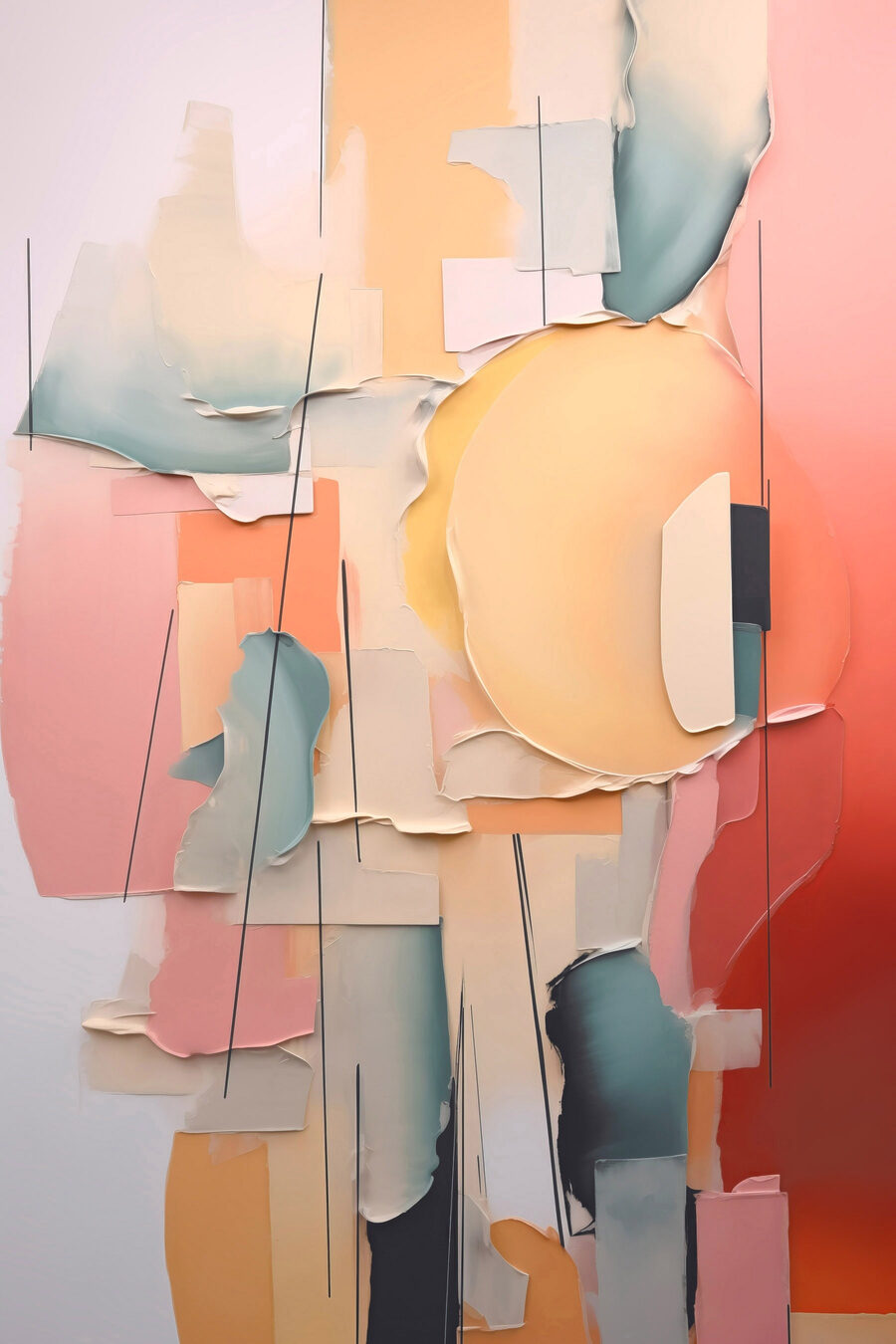 Arco pêssego em pastel — design completo