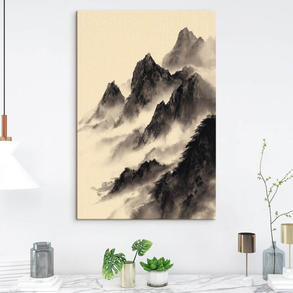 Picos escuros sobre nuvens — interior 2