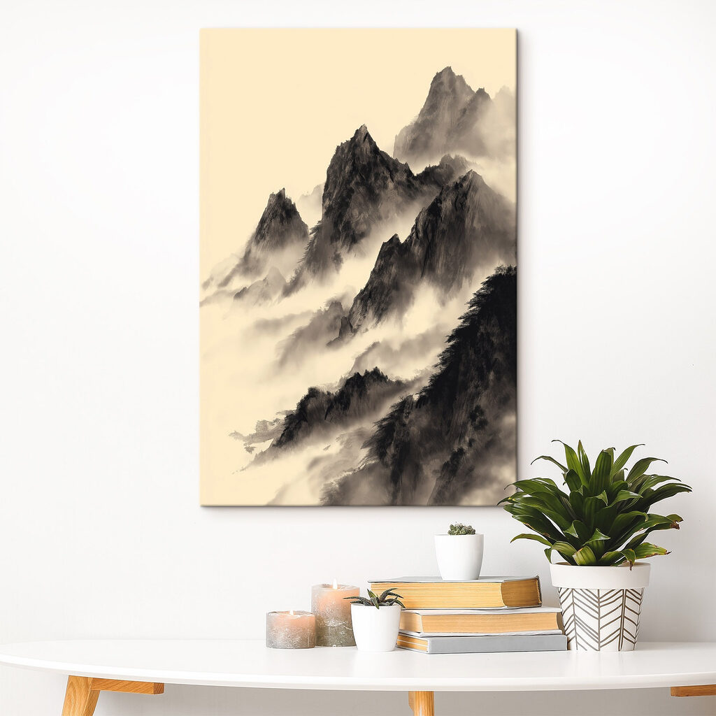 Picos escuros sobre nuvens — interior 1