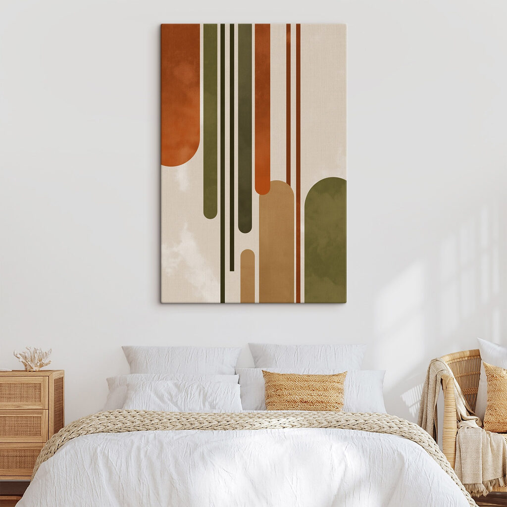 Riscas longas em verde-oliva — interior 2