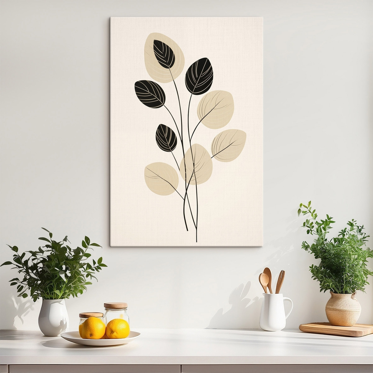 Ilustração botânica minimalista — interior 2