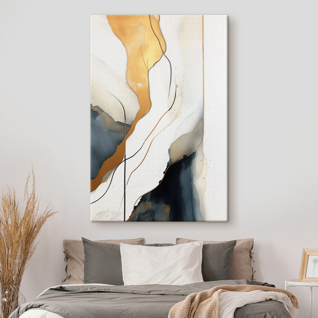 Ocre junto ao azul-noite — interior 1