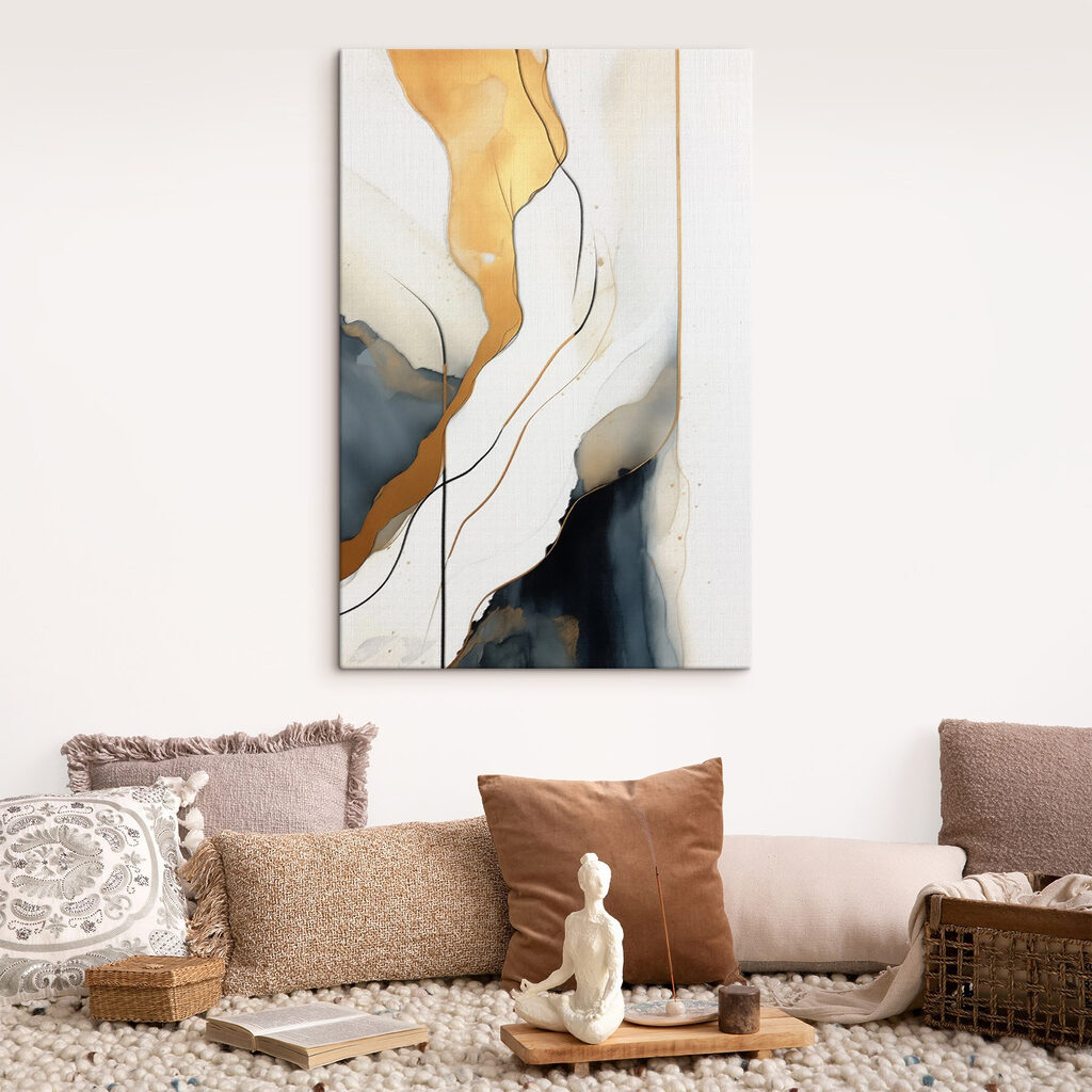 Ocre junto ao azul-noite — interior 2