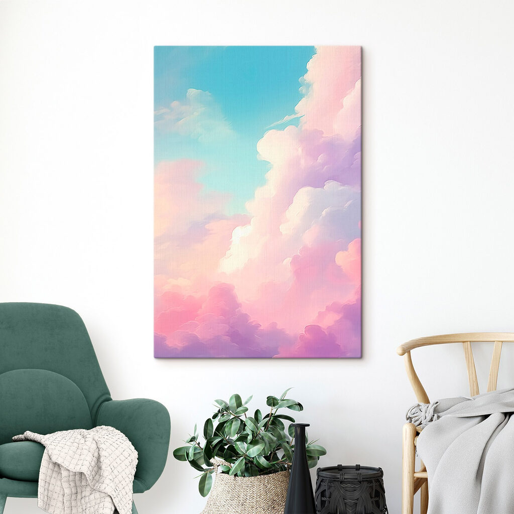 Nuvens pastel em azul — interior 2