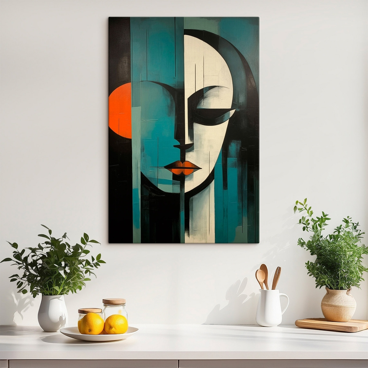 Retrato abstrato de mulher — interior 1