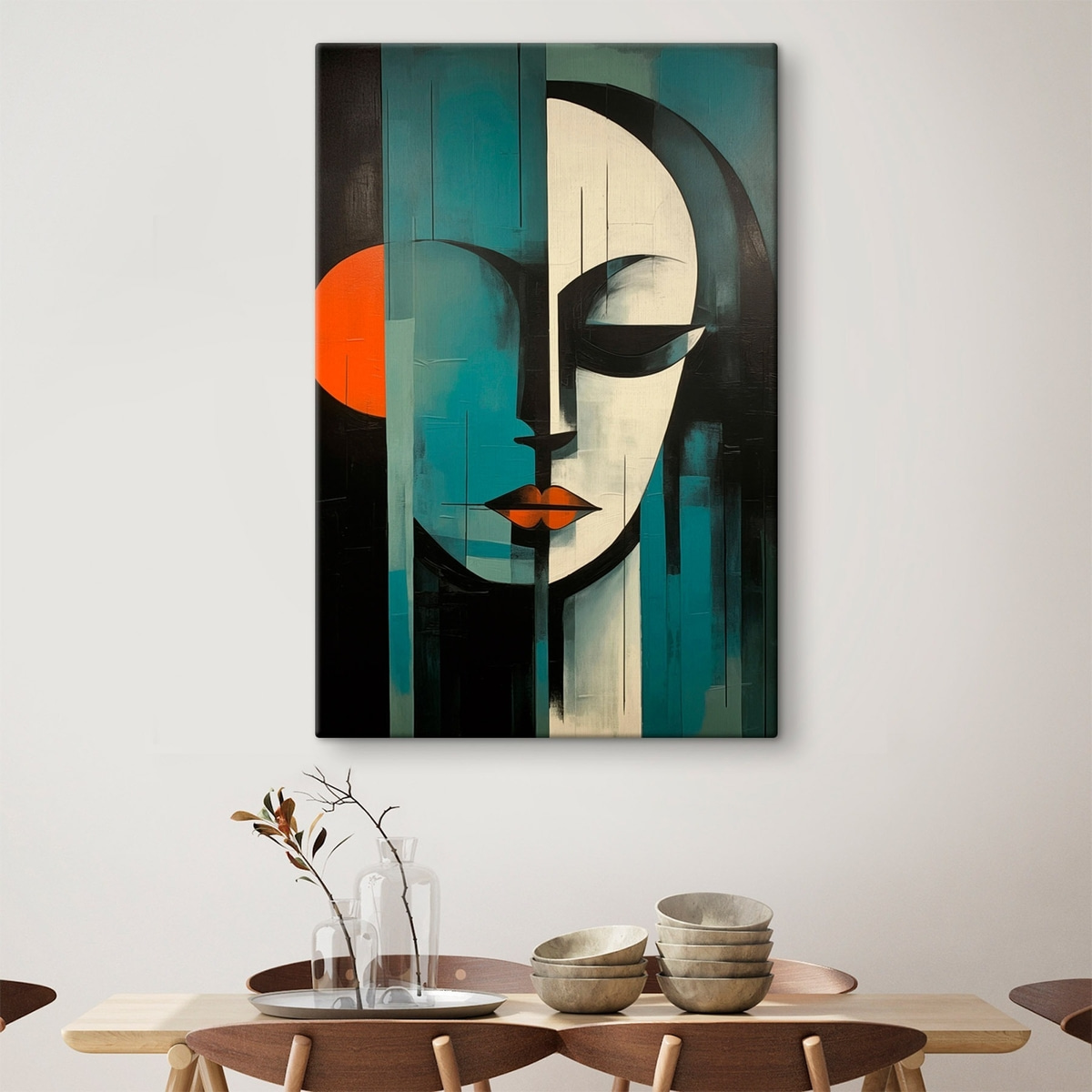 Retrato abstrato de mulher — interior 2