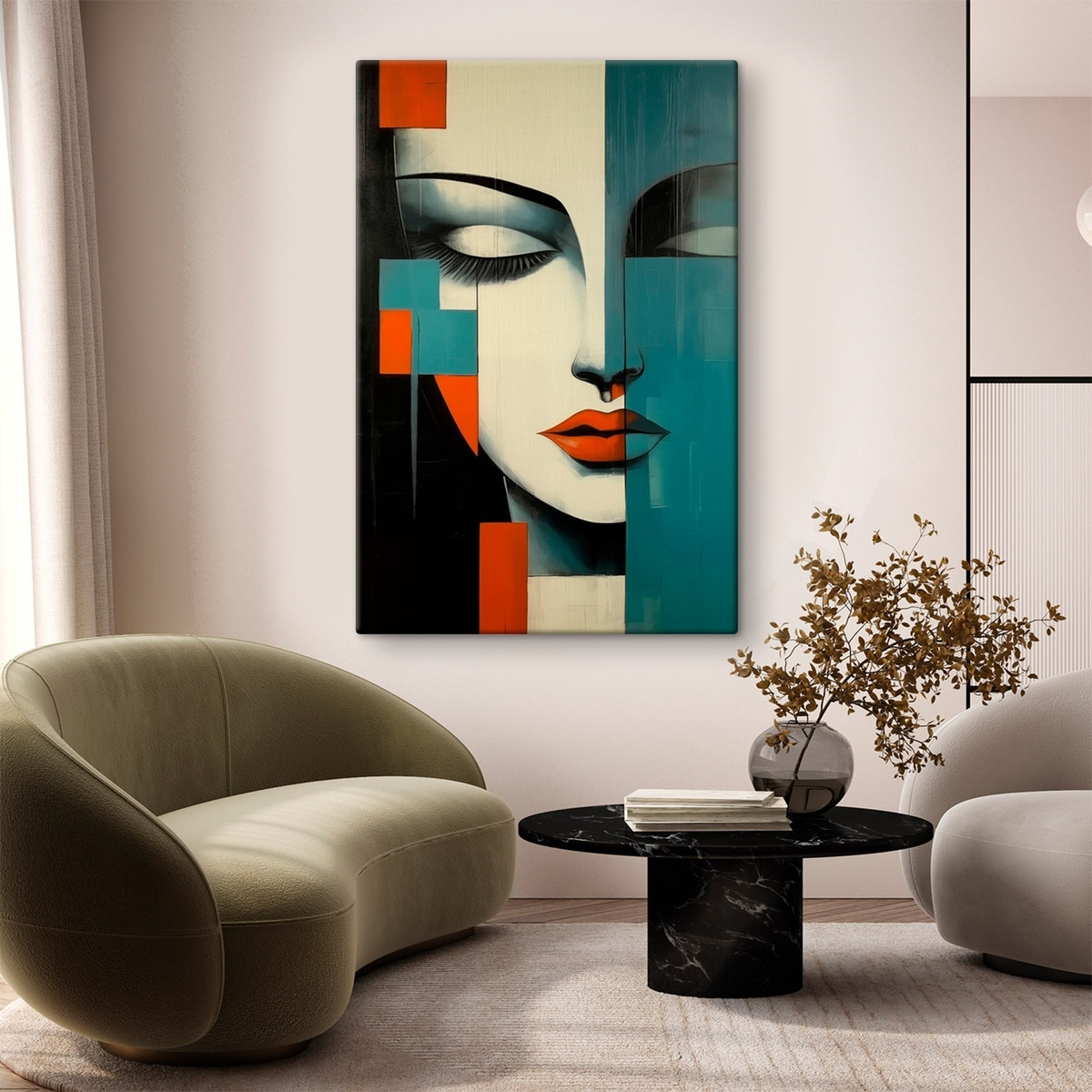 Retrato abstrato de mulher — interior 2