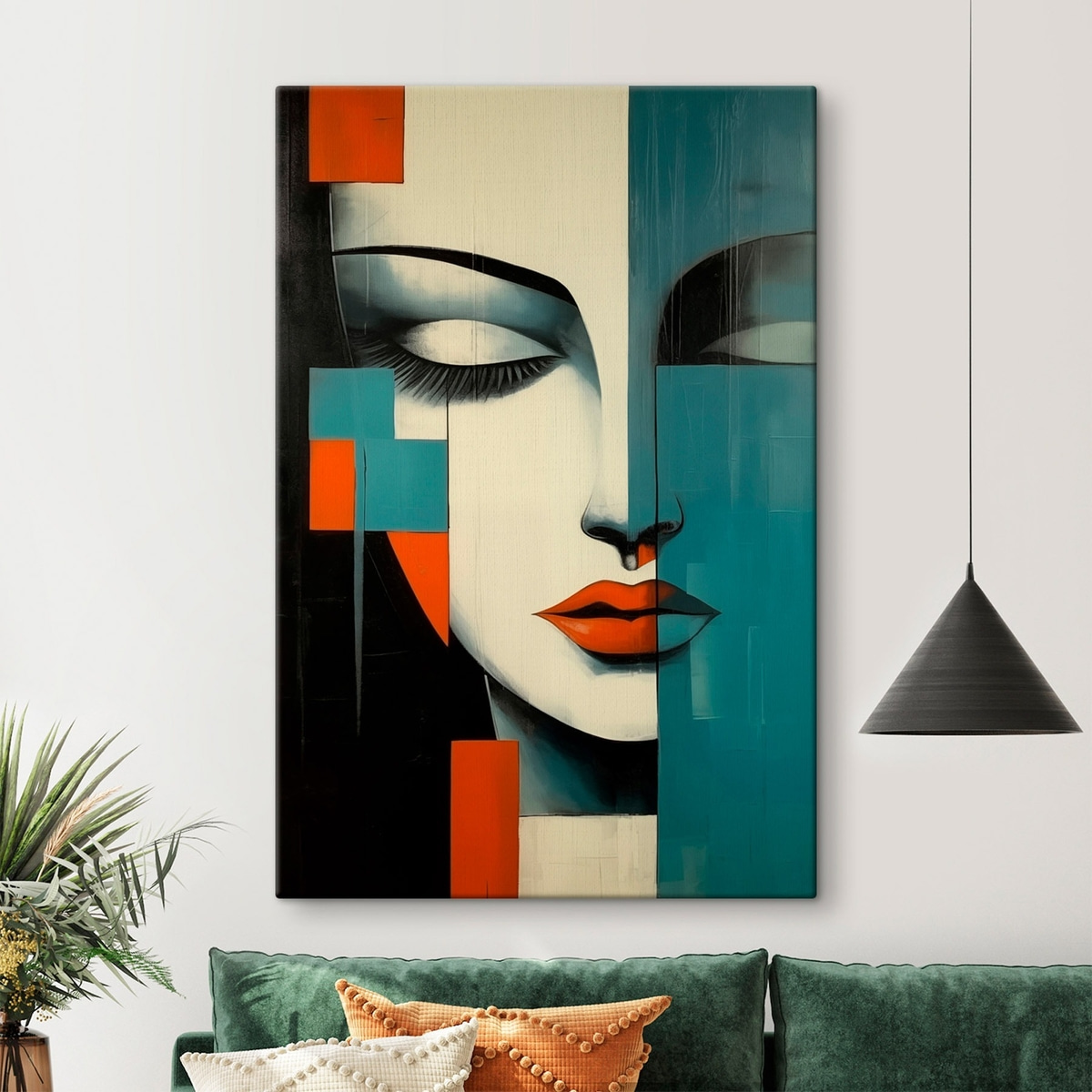 Retrato abstrato de mulher — interior 1