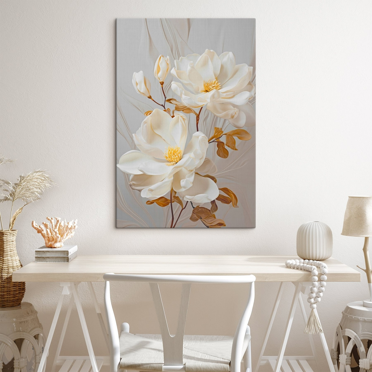 Flores abstratas, toque sensível — interior 1