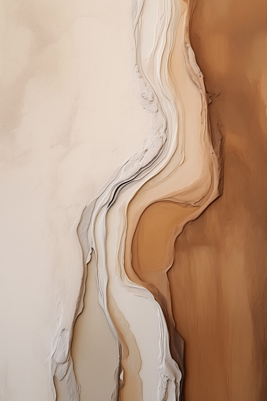 Contornos caramelo em branco — design completo