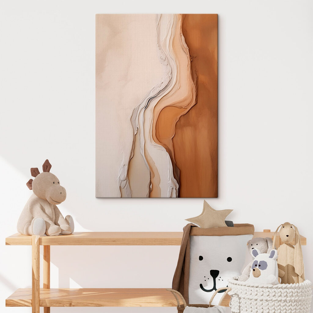 Contornos caramelo em branco — interior 2