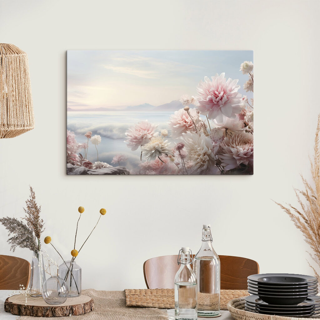 Flores rosa à beira-mar — interior 3
