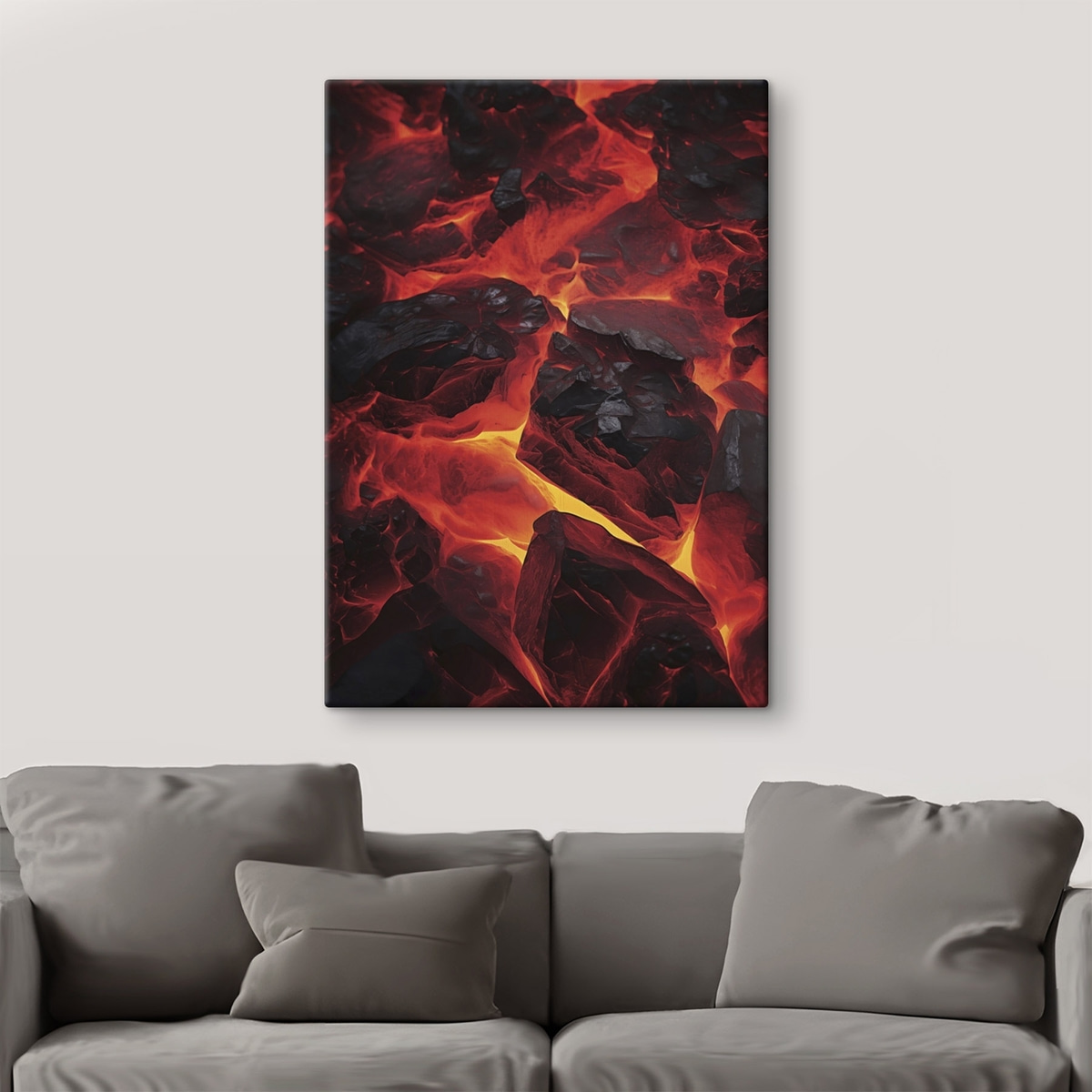 Pedras incandescentes com lava — interior 3