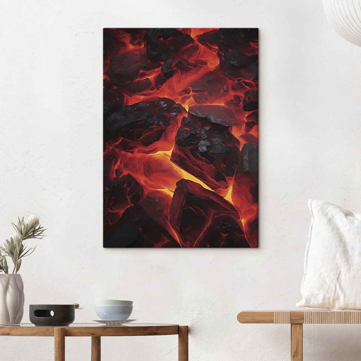 Pedras incandescentes com lava — interior 1