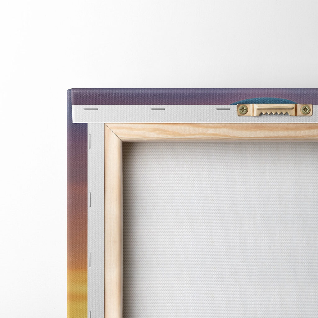 Pedras coloridas ao entardecer — verso